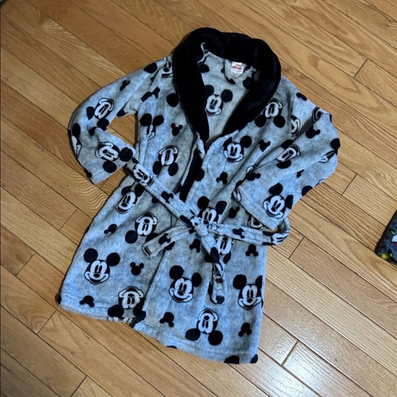 Gray Mickey Mouse Robe - Picture 2 of 3
